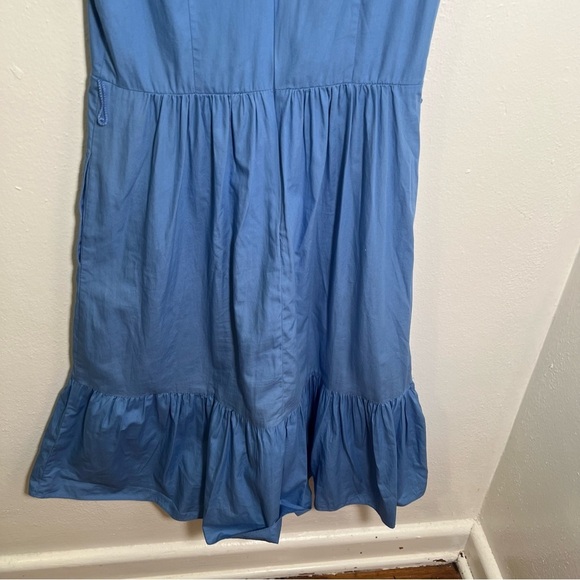 Eliza J Midi Dress Light Blue Ruffle Flutter Sleeve 2 - Picture 7 of 10